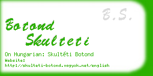 botond skulteti business card